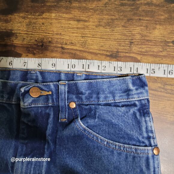 Wrangler Jeans Tag 30x32 Measures 29x31 Cowboy Cut Slim Fit 936DEN Western - Picture 5 of 10